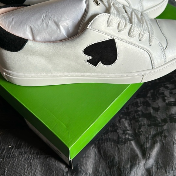 Kate Spade White Leather Women’s Sneakers - Picture 3 of 6